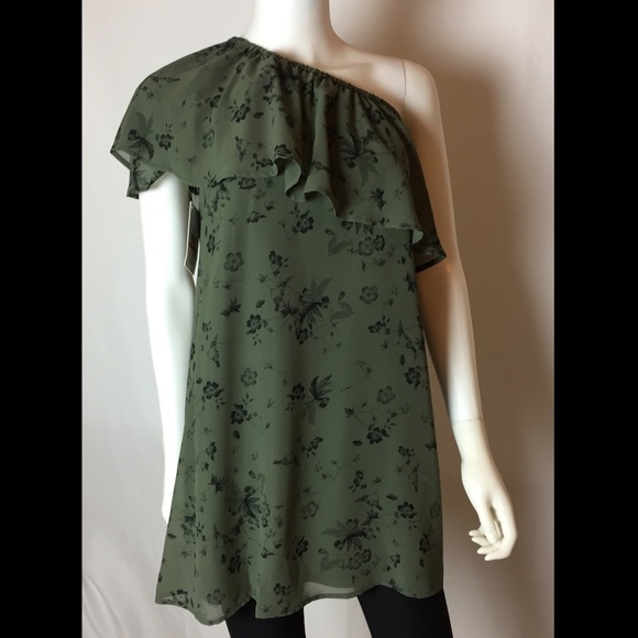 Kensie One Shoulder Blouse. Size XS. - Picture 1 of 8